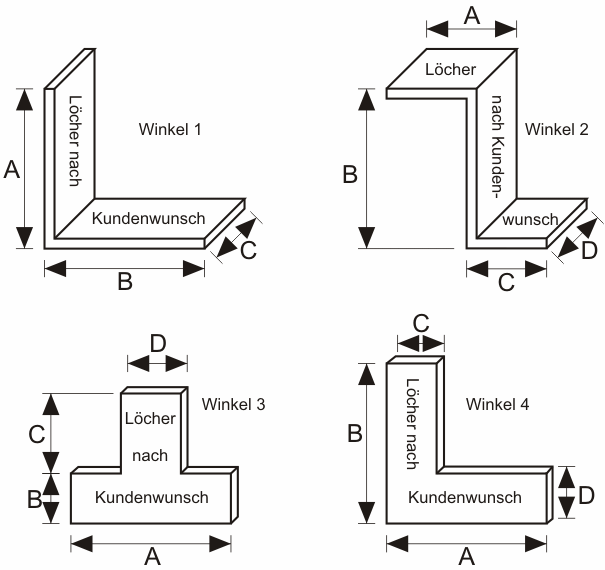 Edelstahl-Winkel online kaufen