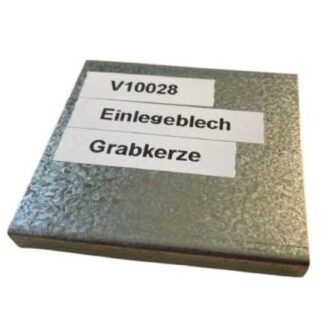 Einlegeblech f&uuml;r Grabkerze